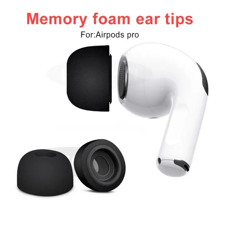 Updated Noise Isolating Comfortable Silicone Airpods Memory Foam Ear