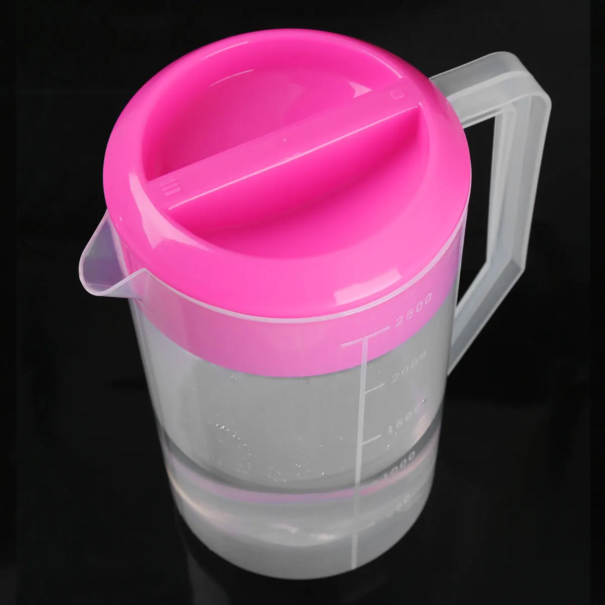 Large Capacity Pp Plastic Water Pitcher 2500ml Transparent Cold Water