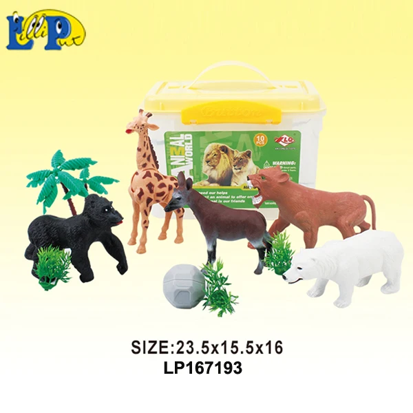 plastic safari animals