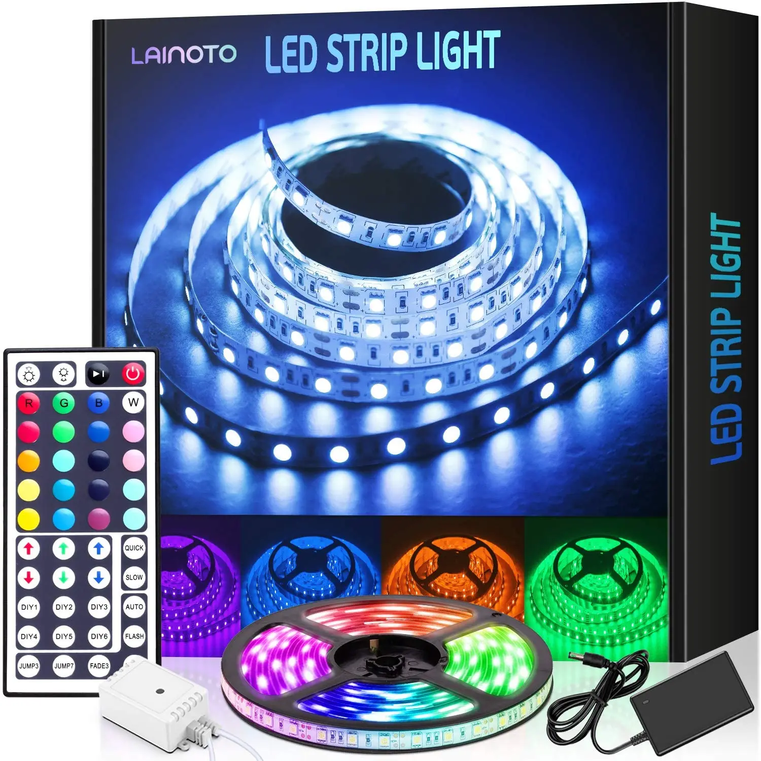 Ft Led Strip Lights Tenmiro Smart Led Light Strips Music Sync Color Changing Led Lights App