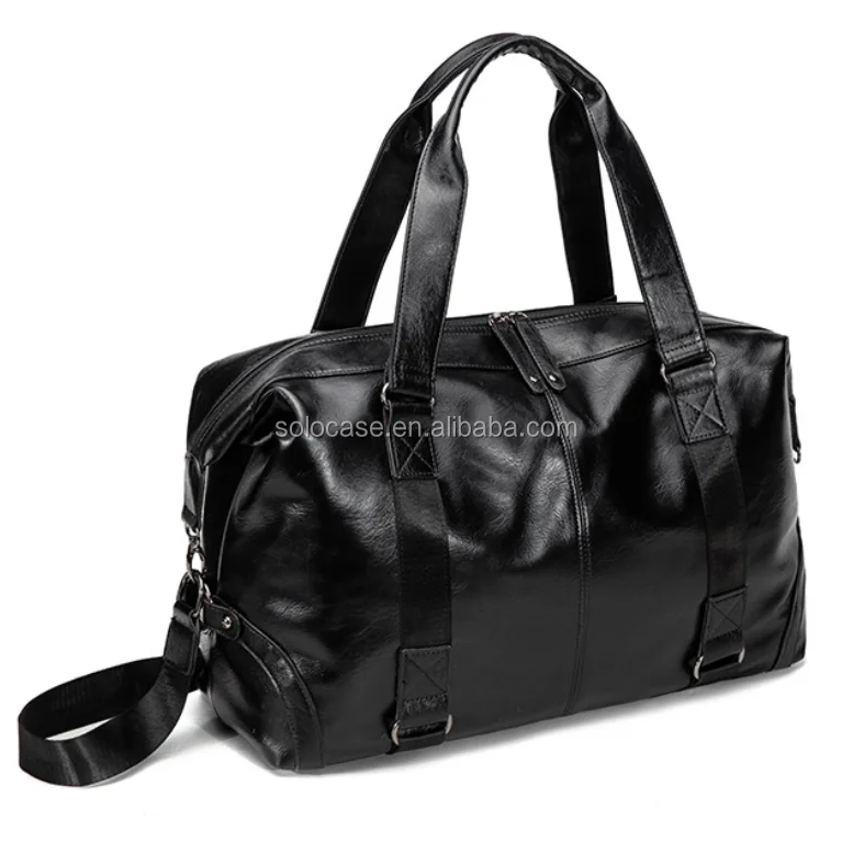 Leather Carry on Gym Bag