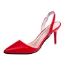 2019 summer Female sandals Pointed Toe high heels Nude color tip with 7cm fine with high heels Pumps Zapatos Mujer f026