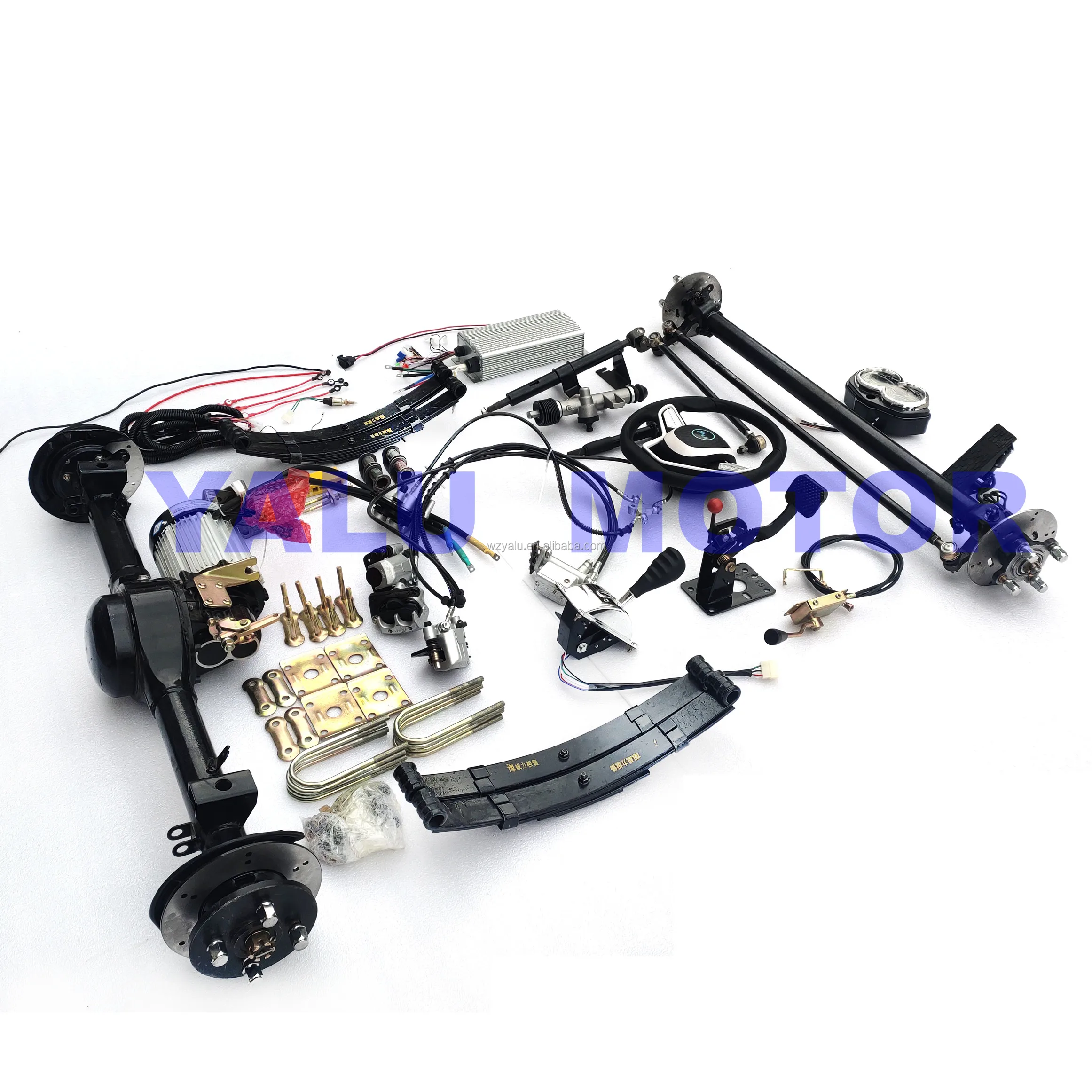 3000w 72v Electric Tricycle Motor Kit With Rear Bridge Front Axle