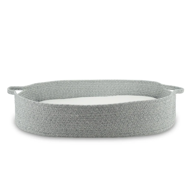 Baby Changing Basket Cotton Rope Changing Table Topper Moses Basket