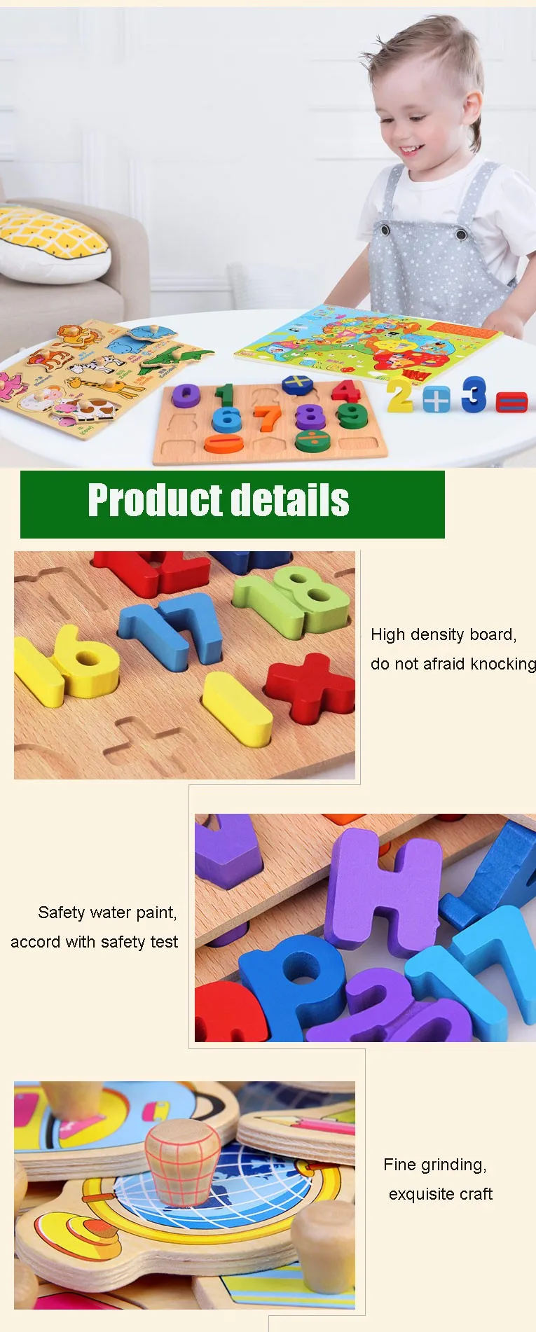 wood toys for kids CDN-7048 3d puzzle wooden toy abc alphabet puzzle jigsaw puzzle wooden alphabet letters