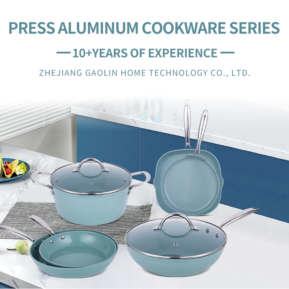 Induction Cookware Set Aluminum Cookware Set With Glass Lid