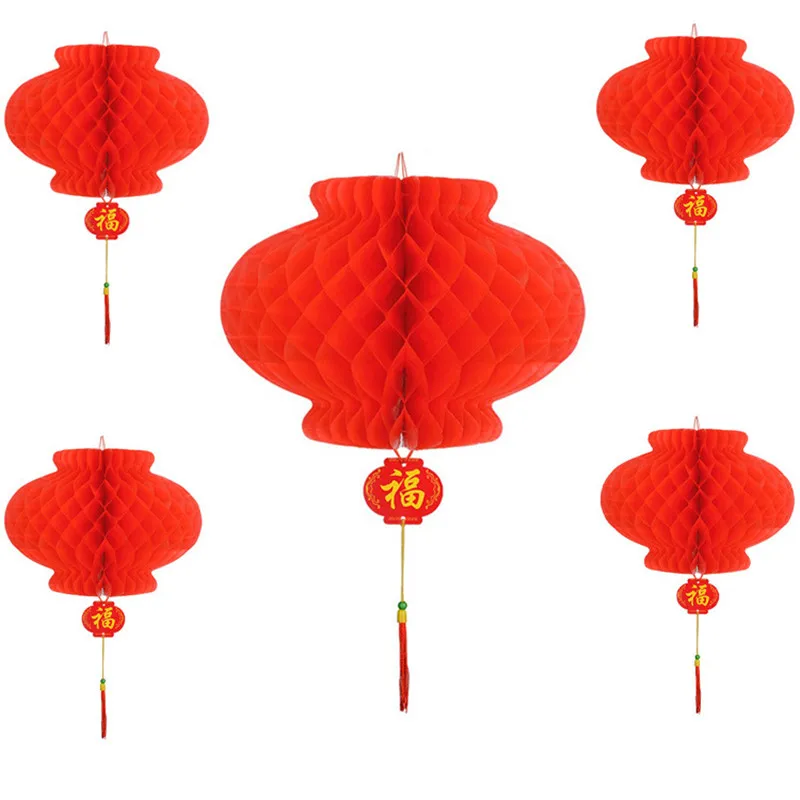 new year 2020 paper lantern chinese festival red lantern pendant Christmas Decorations for home Ornaments Lanterns