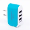 super Universal phone US EU Plug portable 3.1A socket 3 port micro usb wall charger for iphones x xs max for android