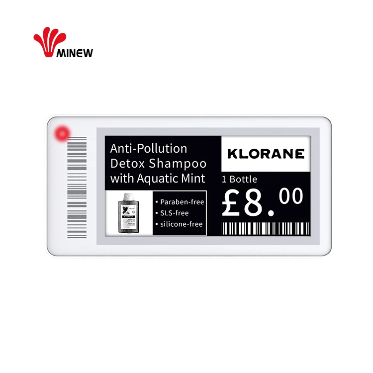 Minew Esl Software And Products Eink Digital Price Tag Electronic Shelf Label For Supermarket