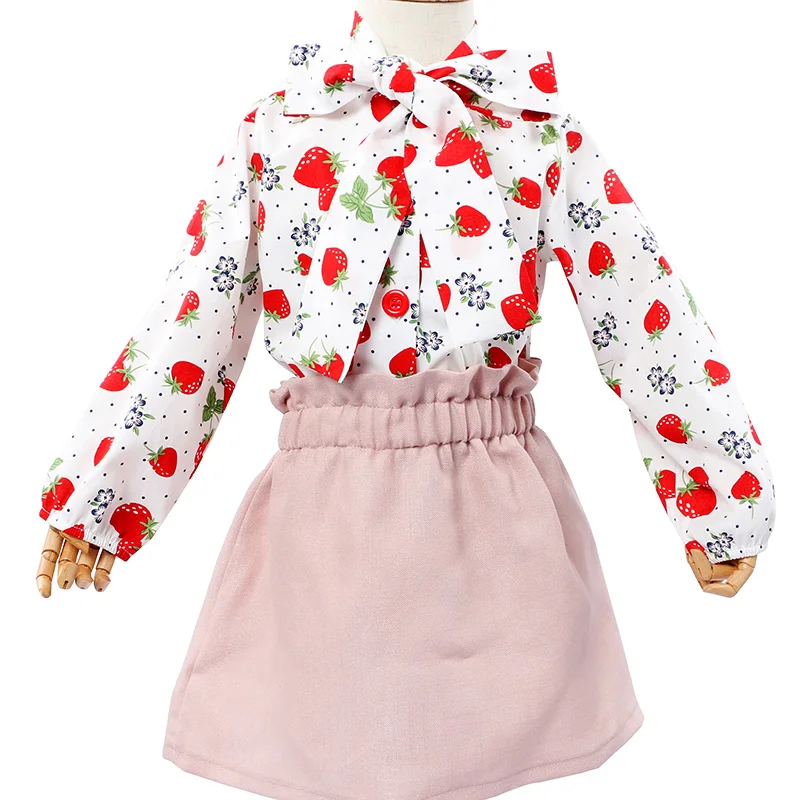 Vetements Pour Bebes Filles En Tissu Coton Ensemble Robe Avec Imprime De Fraises Tenue De Boutique Vente En Gros Buy Tenue De Boutique De Filles En Bas Age Tenue D Impression De Fraise Robe De Bebe Fille