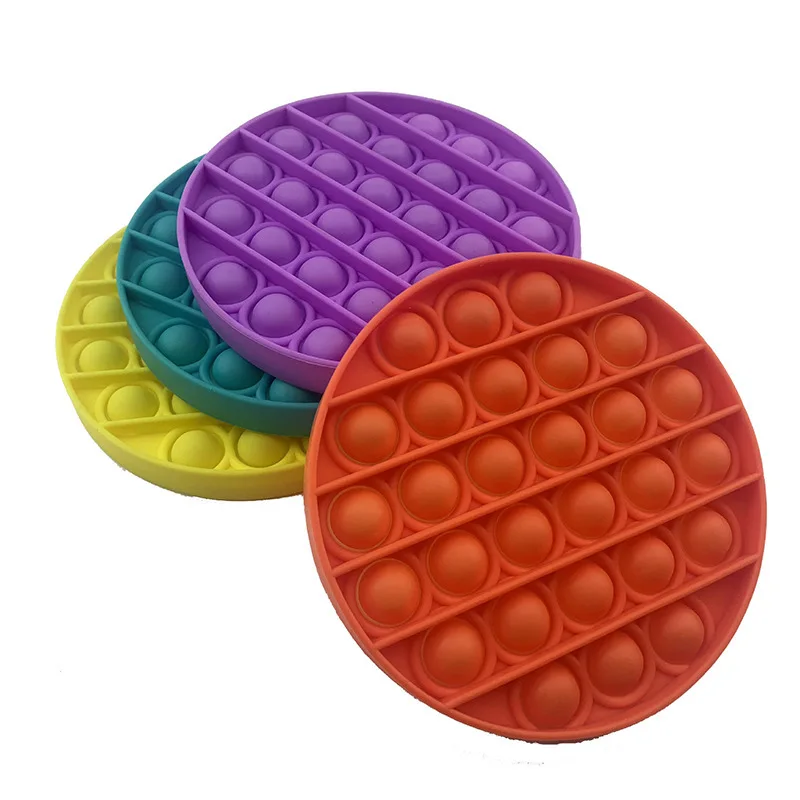 Silicone Push Pop Bubble ensory Fidget Toy,20 Pieces, Multicolors