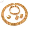 Cheap zinc alloy jewellery set 18k gold plated brazilian costume jewelry set