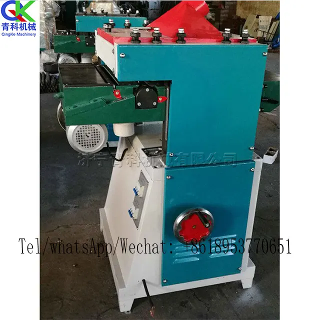 Automatic double side wood planer machine 6KW thicknesser wood planer for wood working is of high efficiency