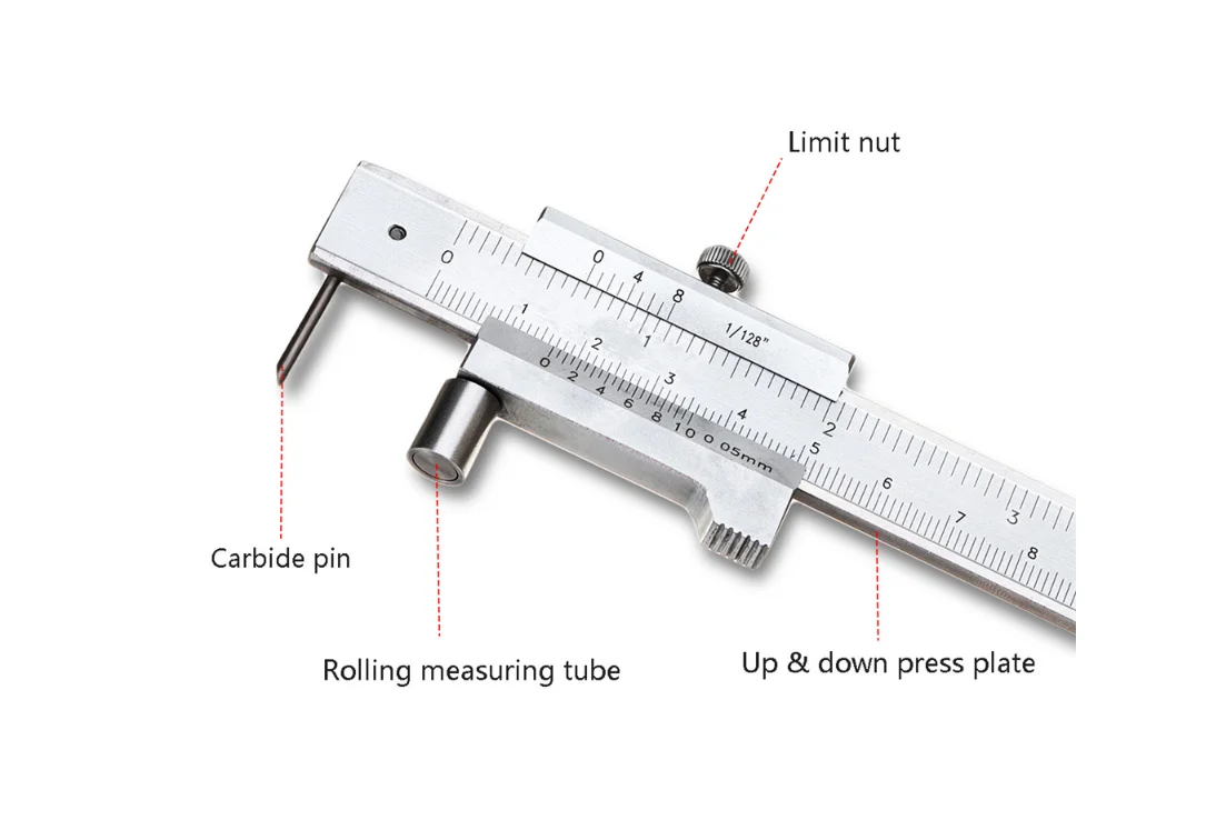 200mm Measure Scale Ruler 0.05mm Accurate Parallel Line Digital Vernier Caliper 