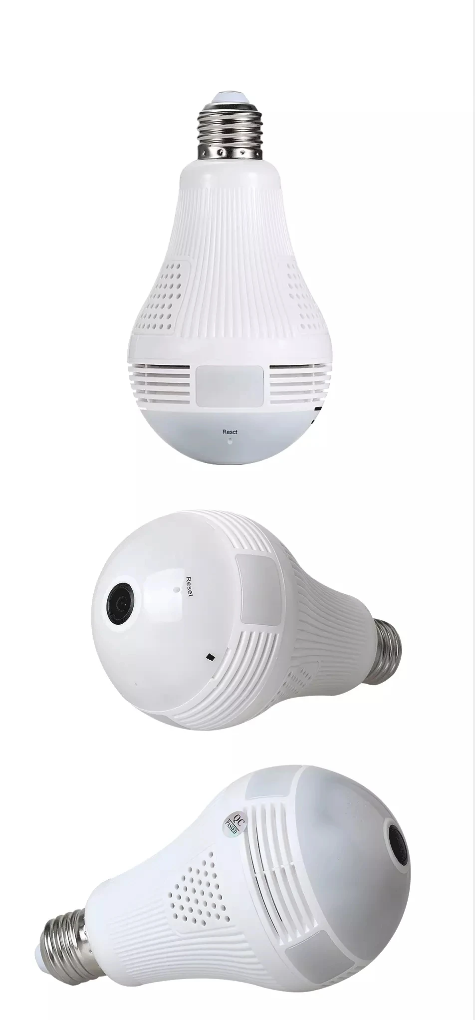 2019 Newly 960p Hidden Camera Light Bulb 360 Degree Fisheye Smart Wifi