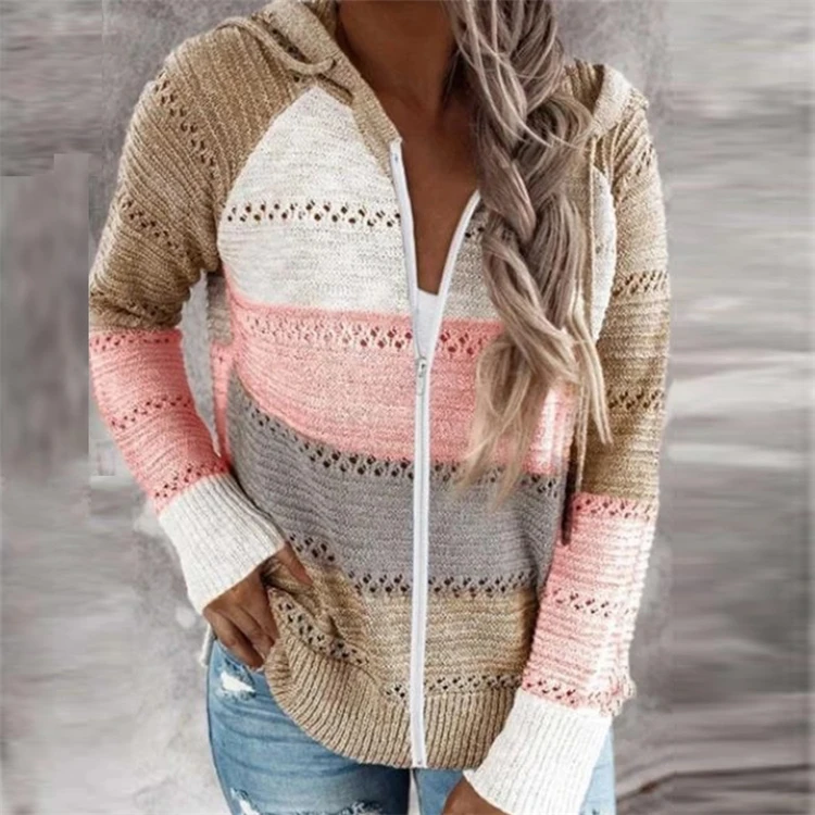 Best Seller Newest Design Knit Sweaters Knitted Winter Women Long Sleeve Shirt