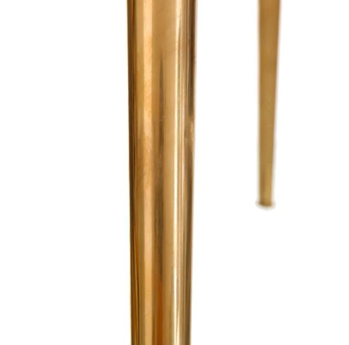 Fast Ship Big Size Velvet Upholstered Flowered Armchair Living Room Flower Shape Accent Chair with Golden Legs details