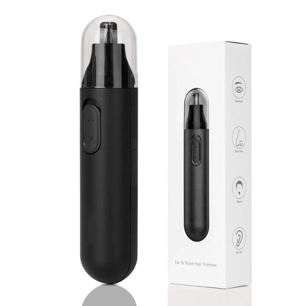 
Factory Painless Waterproof Stainless Steel Head Men Ear Nose Hair Trimmer Clipper 