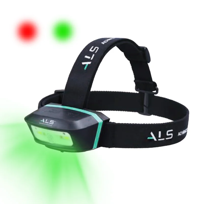 ALS 180lm Detachable Rechargeable Red and Green Light Hunting led Headlamp Outdoor motion sensor  light Headlight