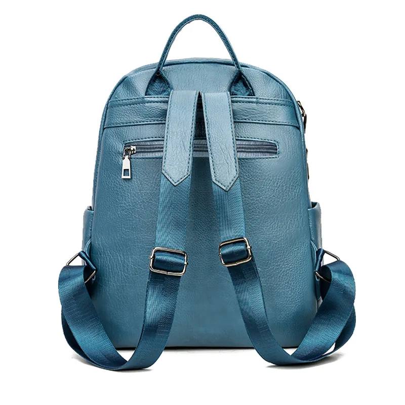 Hot Selling Stylish Durable Travel Small Leather Backpack Bag Women