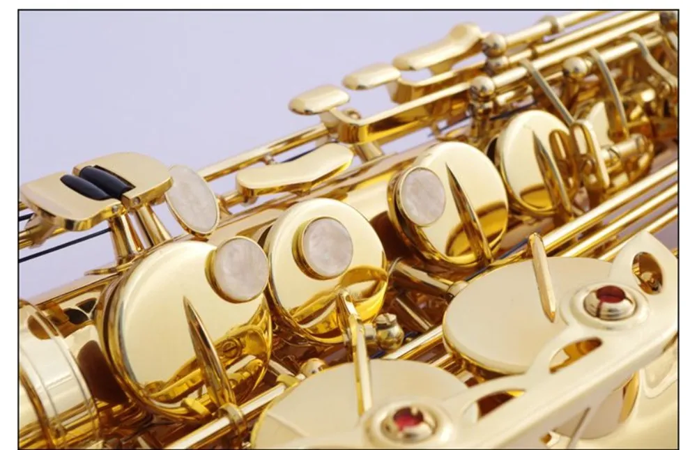 China Professional High Grade Customized Gold Printed Eb Saxophone For