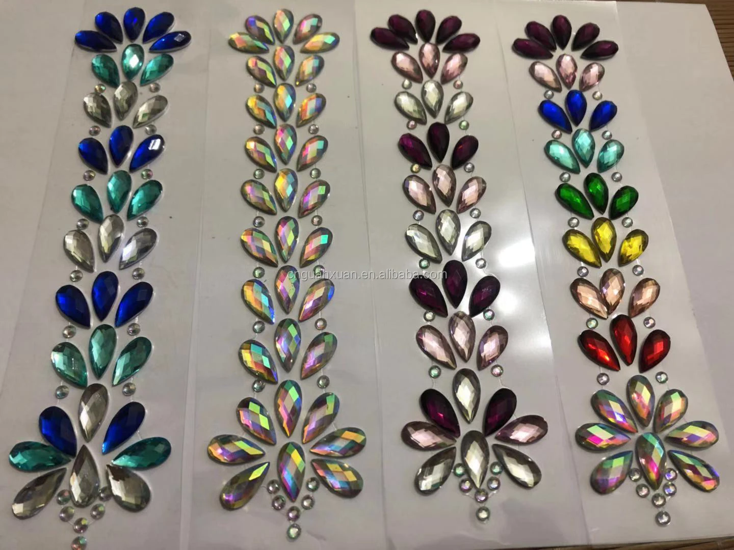 New Design Sticker Hair Diamond Rhinestone Hair Jewels For Girl