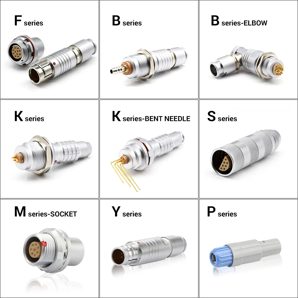LEMO-Compatible Push-Pull Circular Connector 2-16 Pin Waterproof Metal Connector for Medical & Industrial Equipment插图4 LEMO-Compatible Push-Pull Circular Connector 2-16 Pin Waterproof Metal Connector for Medical & Industrial Equipment插图4