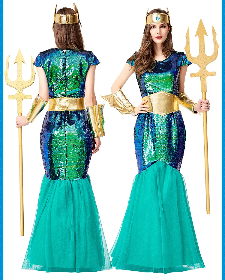 Women High Quality Sexy Mermaid Costume Adult Halloween Mermaid Costume