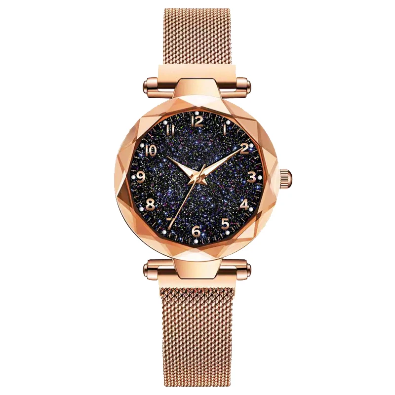 
Kegllect Luxury Women Watches Minimalist Magnetic Starry Sky Female Clock Quartz Wristwatch Fashion Ladies Wrist Watch 