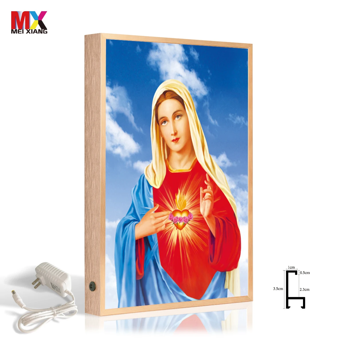 mini photo frame in dog