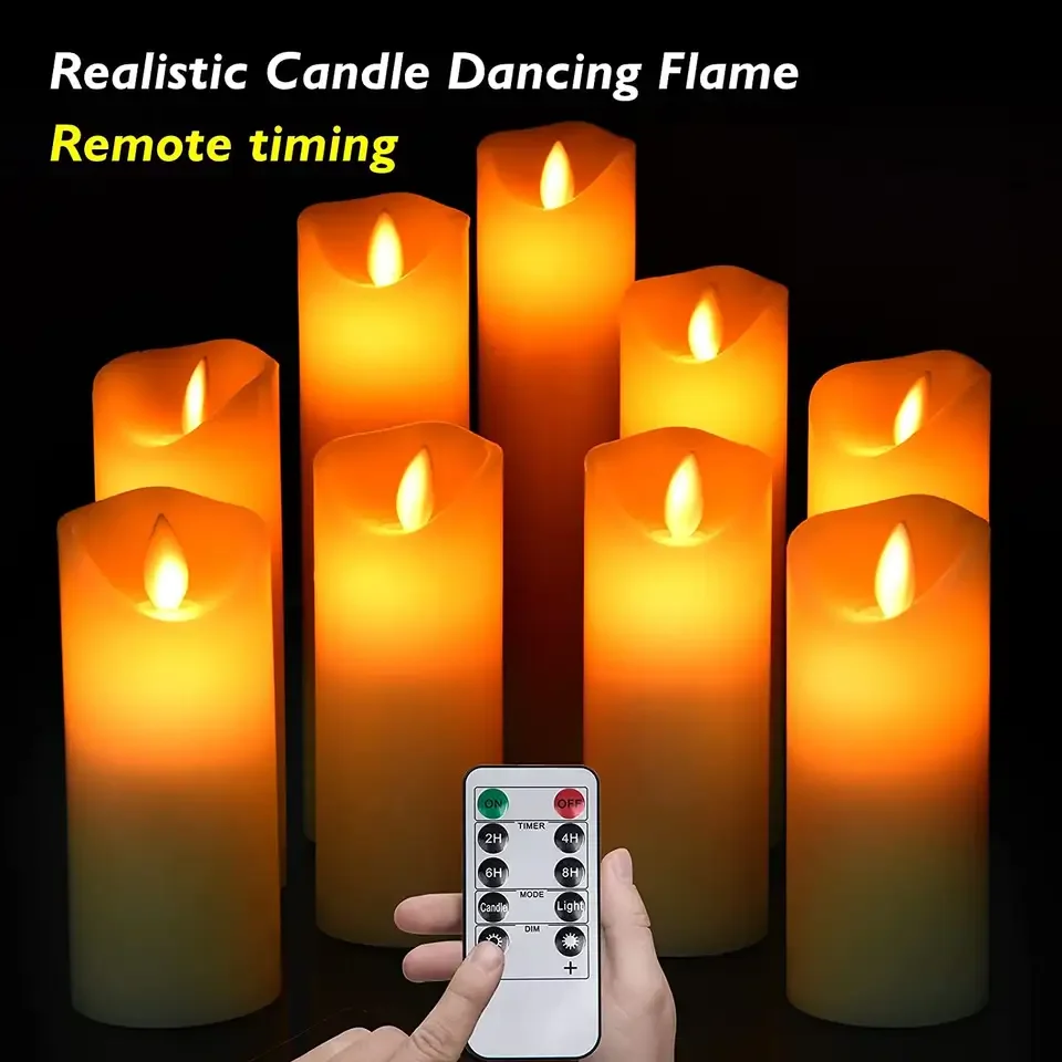 Quality Factory 9pcs Led Candle Events Function Remote Control Candles