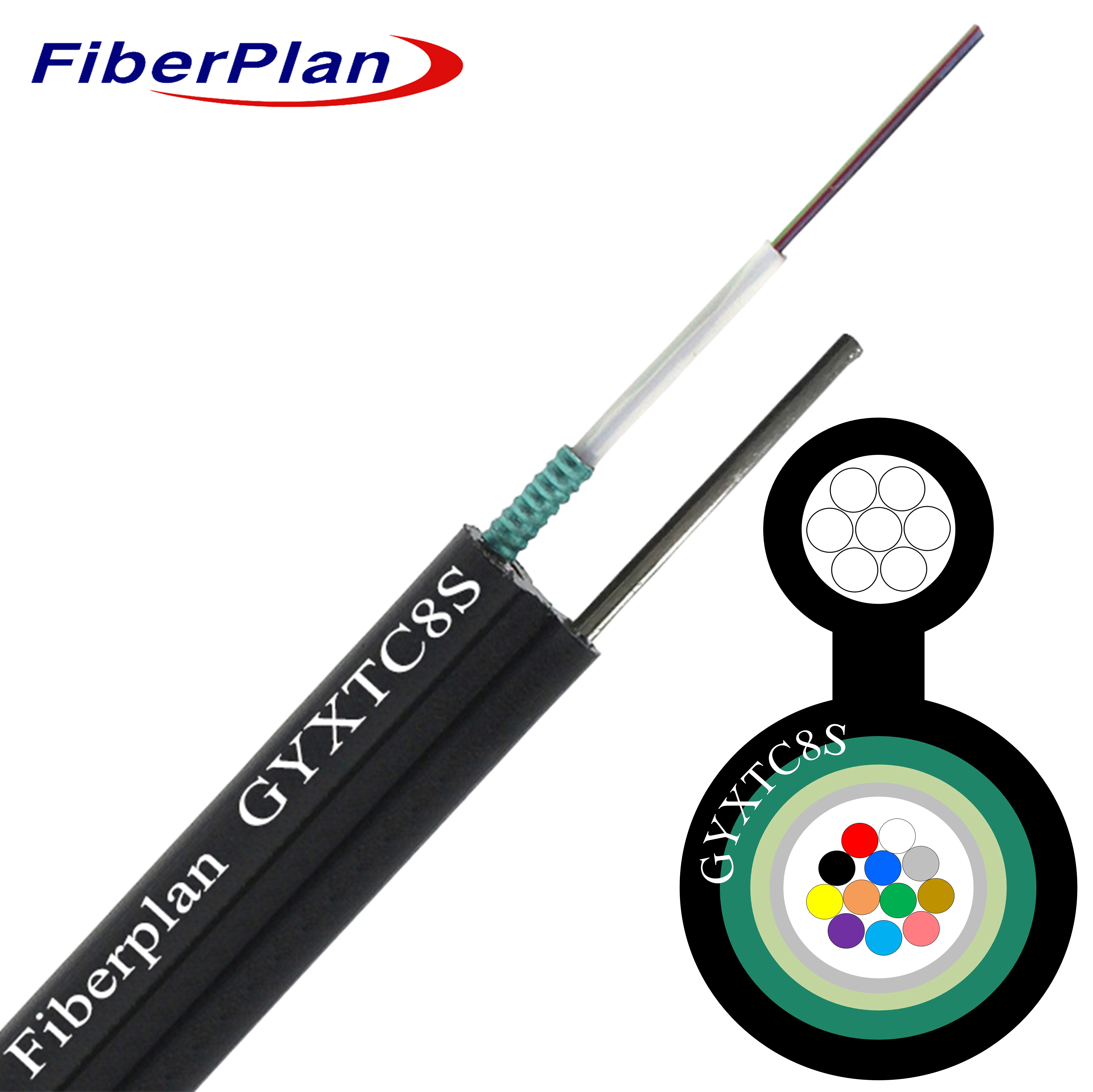 Fiberplan Gyxtc8s/a/y Fibre Optic Cable Armored Fiber Optic Cable Fiber