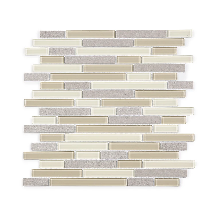 Moonight Hot Sale China Style Wholesale Wall Design Colorful Tile Glass Mosaic Tile Mixed Marble for Swimming Pool