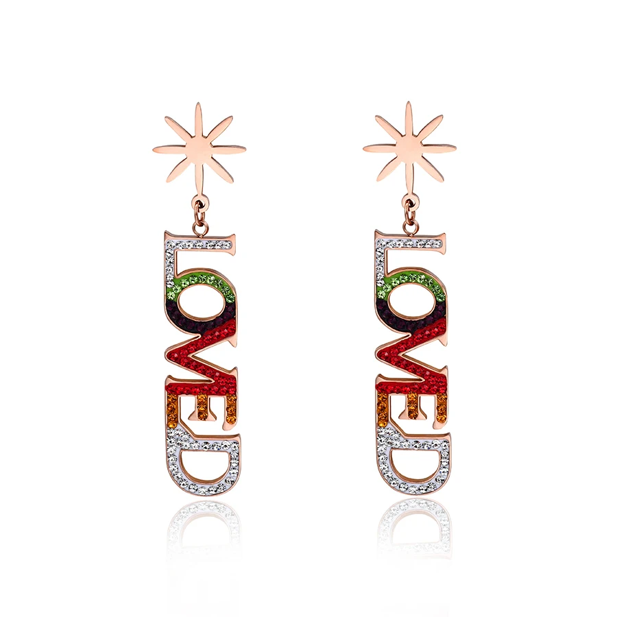 

women's earrings,12 Pieces, Rose gold color