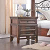 hot sales china supplier two drawer wooden Nightstand Bedside Cabinet Chest for bedroom