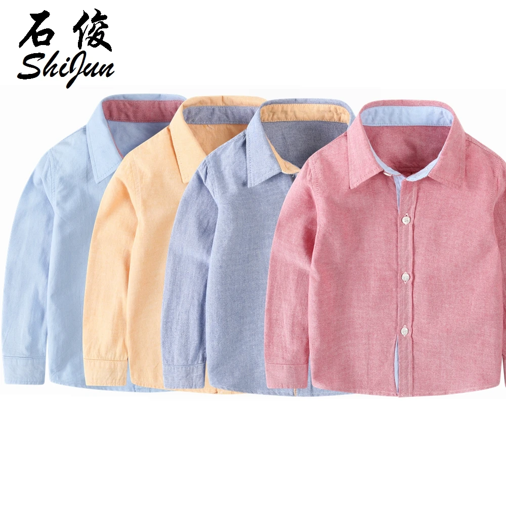 
Shijun Baby Boys Clothing Cotton&Polyester Yarn-dyed Kids Boys Shirts 
