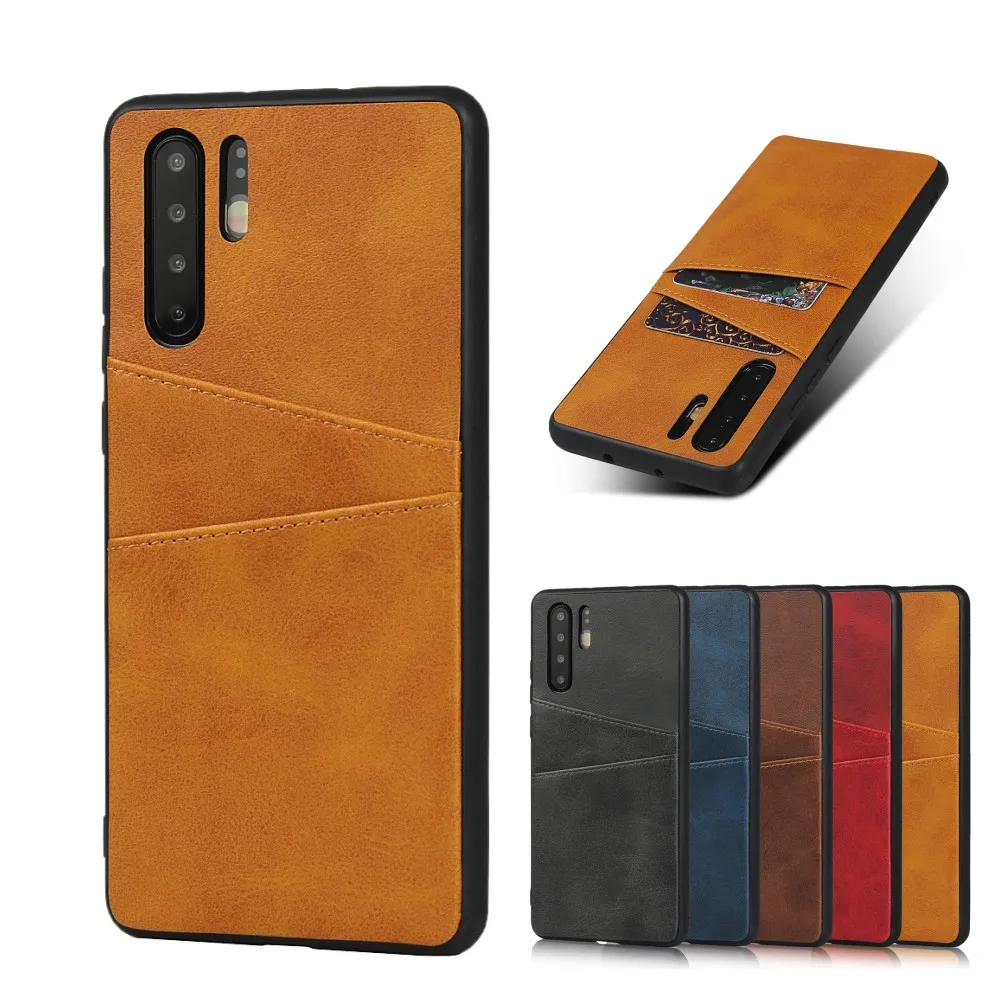 iCoverCase Leather Back Cover Phone Case For Huawei P20 Lite P20 Pro P30 lite P30 Pro Phone Shell with Card Slots