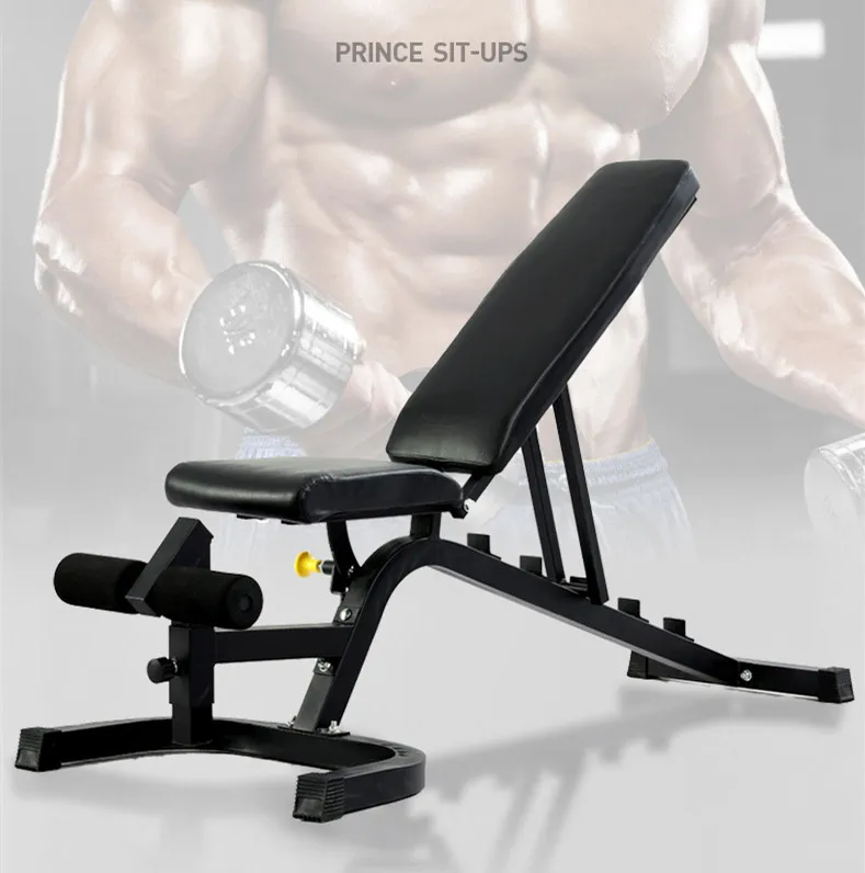 Home Gym Equipment Sit Up Bench Bodybuilding Muscle Exercise Ab Chair Foldable Portable Exercise adjustable bench supplier