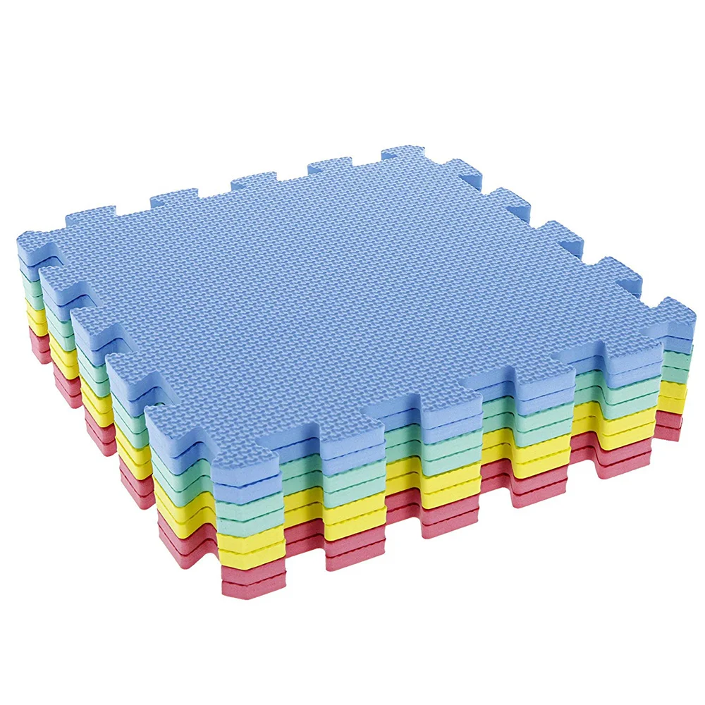 
Kids Puzzle Exercise Play Room Floor Mat With EVA Foam Interlocking Tiles Protective Flooring Mat 