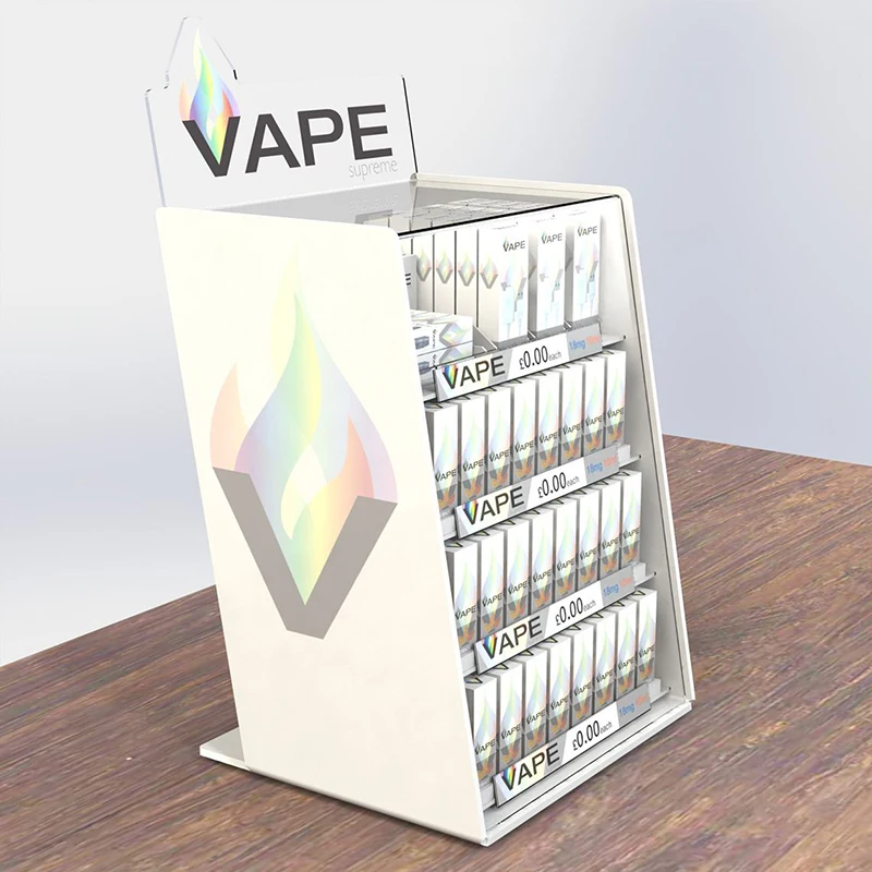 Factory Custom Made Acrylic E Cigarette Display Case 300x300x450mm