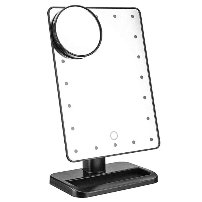 Smart Bluetooth Speaker Makeup Mirror 10x Magnifying Led 20 Lights