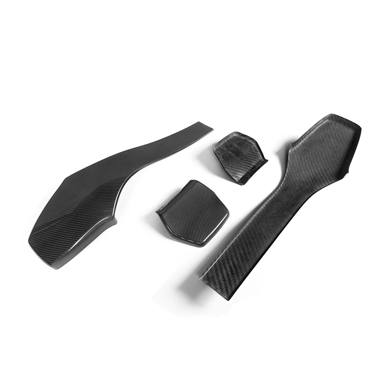 4pcs Dry Carbon Fiber Back Seat Cover Interior Trims For F80 F82 M3 M4 20142018 Back Seat