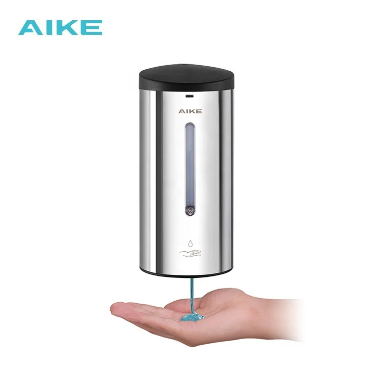 
China AIKE AK1205 CE ROHS SS304 wall mounted Hands Free intelligent Restaurant Automatic liquid Soap Dispenser 