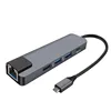 High Speed Aluminum 4 Port Type C to USB 3.0 Dual 2.0 Hub Adapter for New Apple MacBook Type C Docking