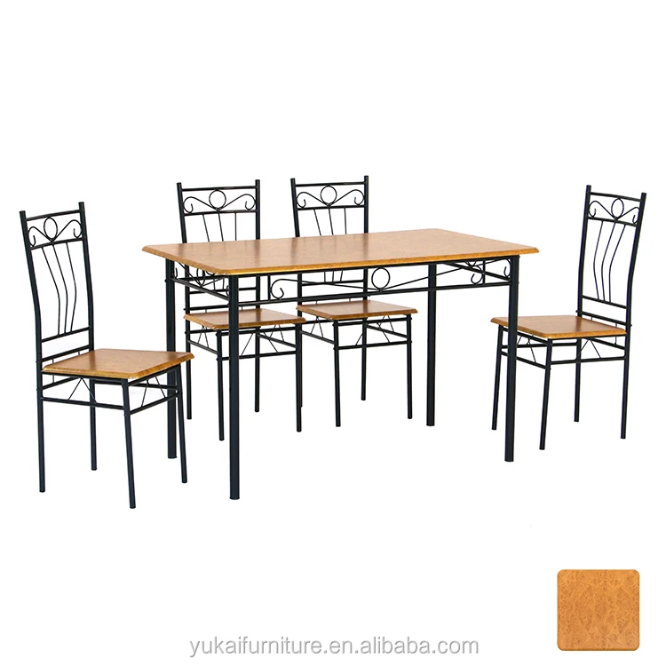 Popular Style Marble Borad Wooden Dining Table Set With Iron Metal Frame 4chair Set Dining Room Set For Home Kitchen Restaurant Buy Cheap Dining Table Set Modern Dining Room Set 4 Chairs Set 4chairs Set