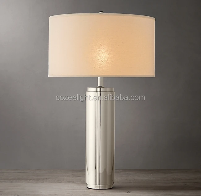 hexagonal column crystal table lamp