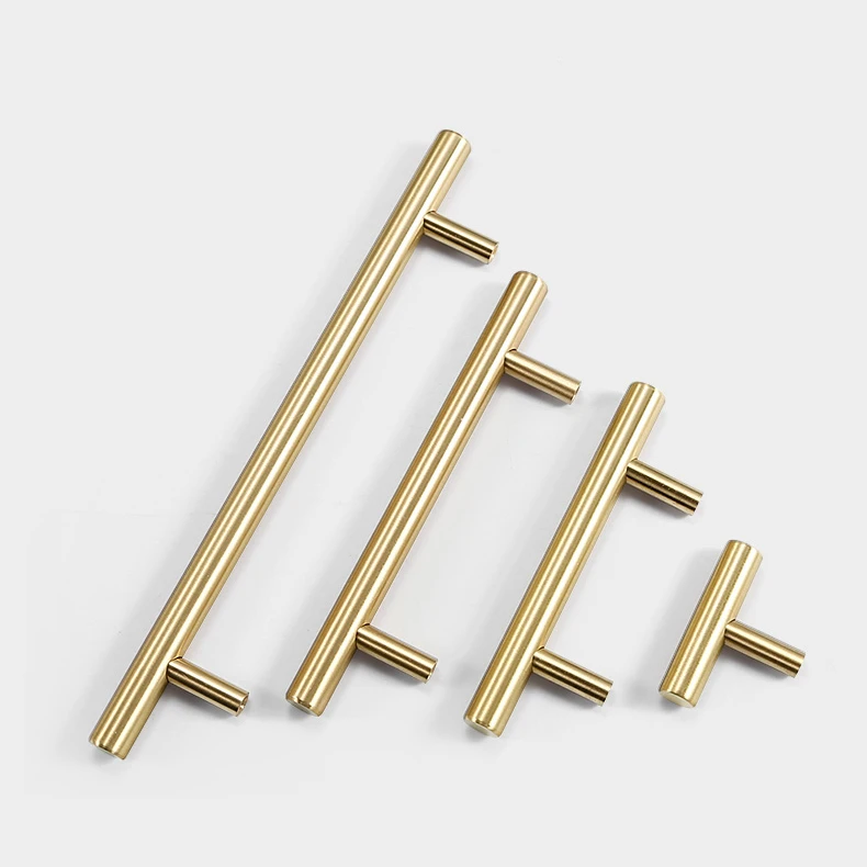 Maxery Simple Design Tshape Handles Brass Knobs For Home Decorations Bedroom Hardwares Pull