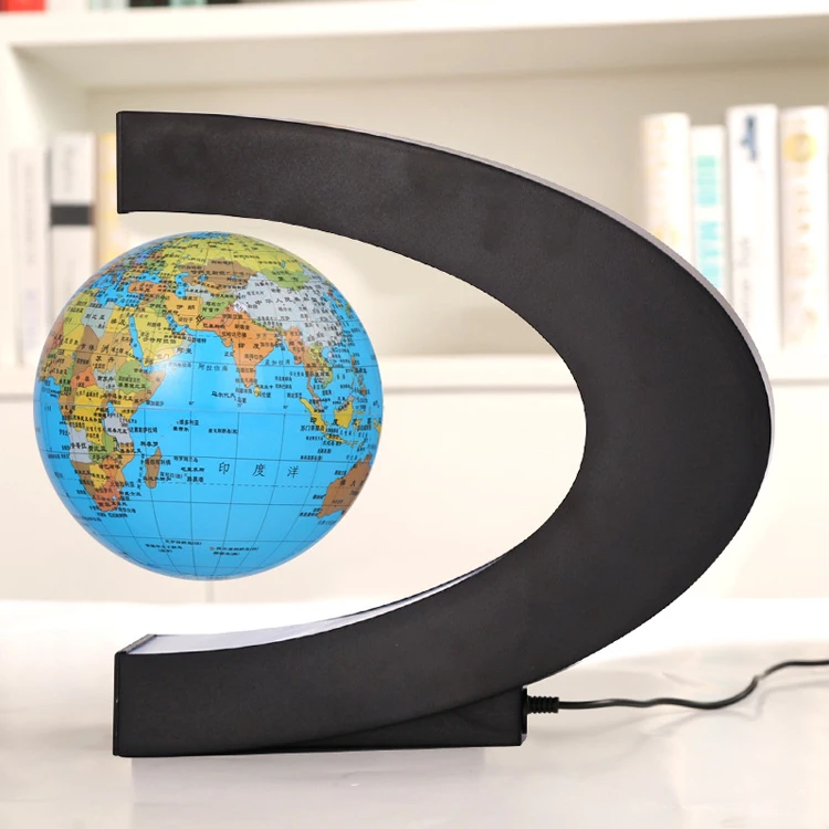 Hot Sale Custom Map Shape Magnetic Levitating Floating Rotation Globe ...