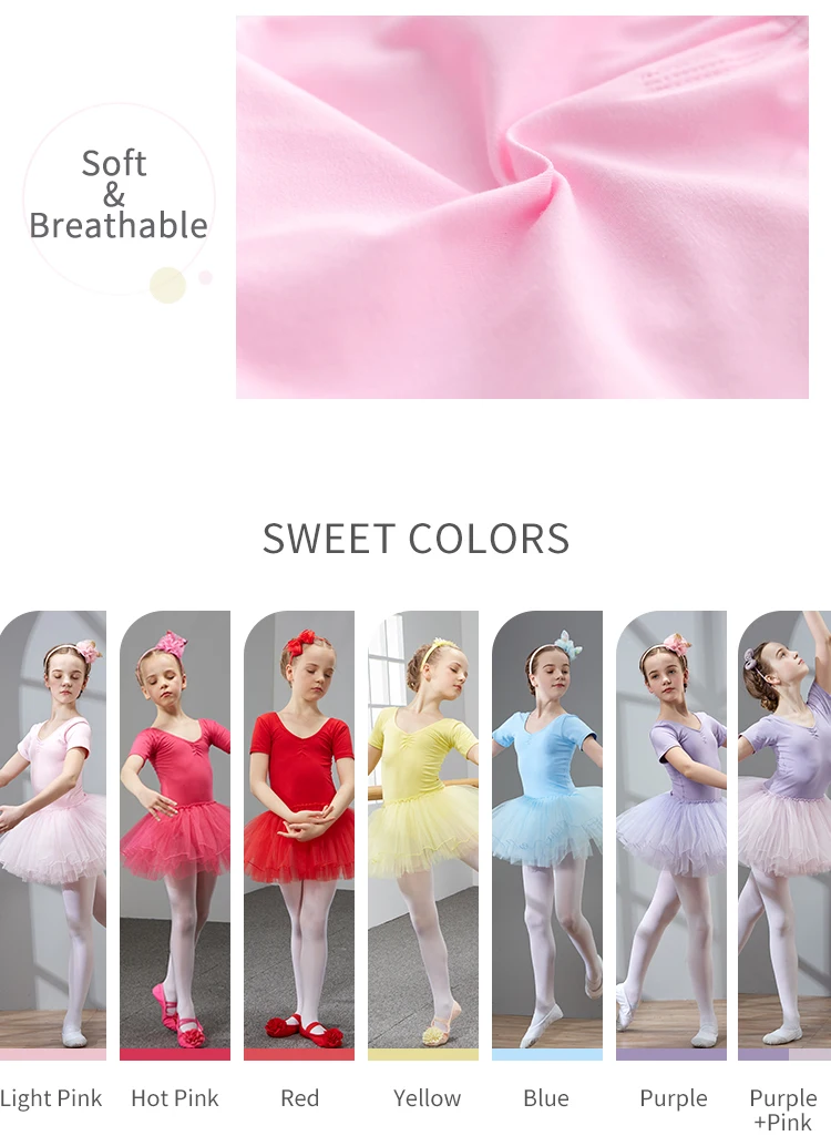 Classical Colorful Cotton Kids Ballet Skirt Costume For Girls Dance ...