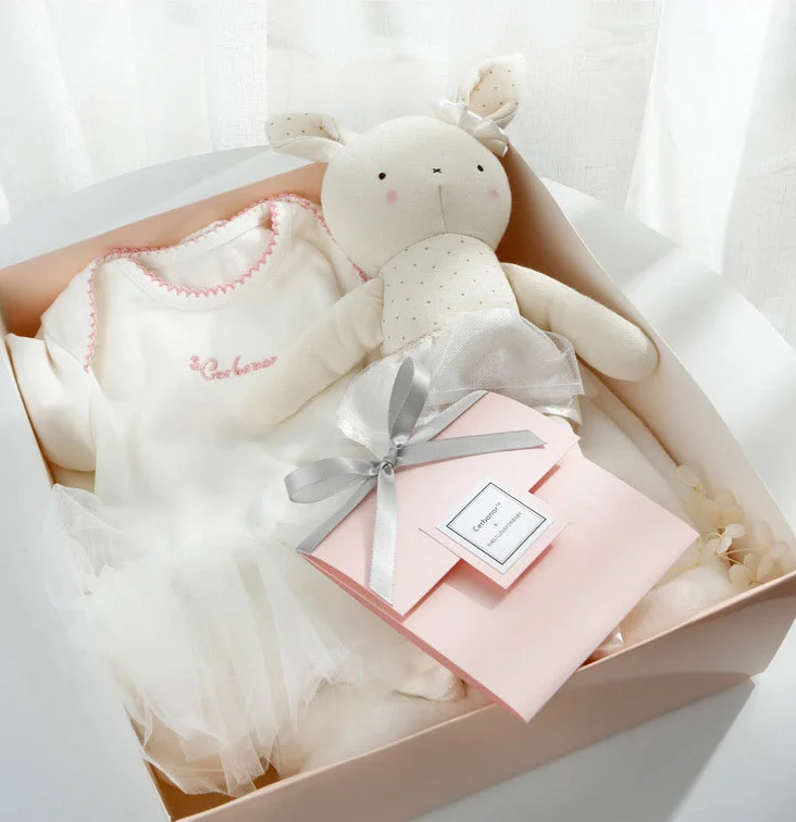 L0023 Newborn Baby Gift Box Clothes Organic Cotton Infants Baby